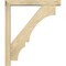 Ekena Millwork Balboa Block Rough Sawn Bracket w/ Offset Brace, Douglas Fir, 4"W x 22"D x 26"H BKT0402X22X26BOA05RDF - alternate 2